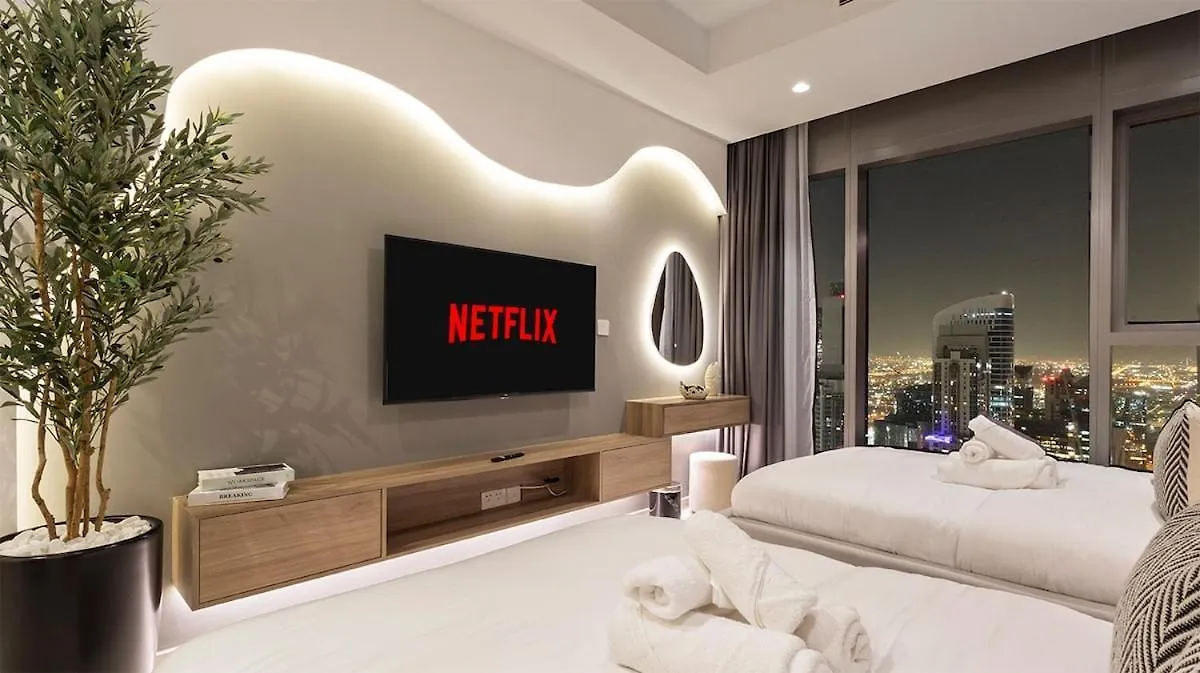 Stunning 1Br High Floor With Rooftop Infinity Pool Dubai