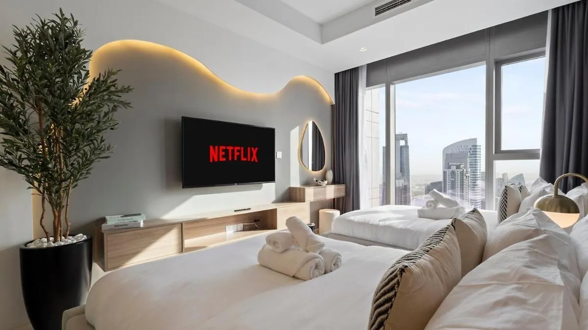 Stunning 1Br High Floor With Rooftop Infinity Pool Dubai 0*,