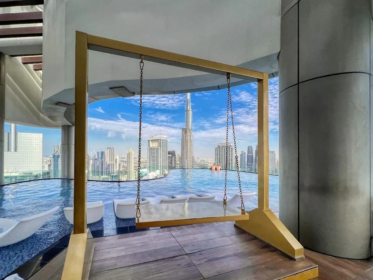 Stunning 1Br High Floor With Rooftop Infinity Pool Dubai Apartment